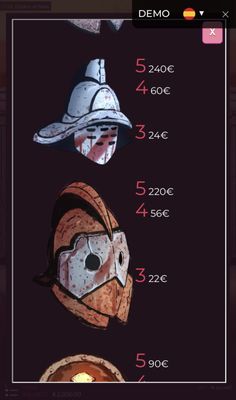 Medium Value Symbols Paytable