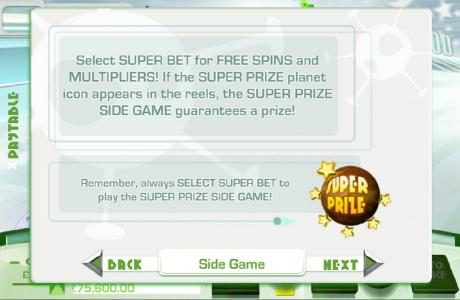 remember to always select supper bet to play the super prize side game