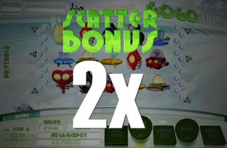 scatter bonus triggers a 2x payout