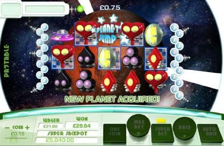 collect five new planet acquired and play the bonus round