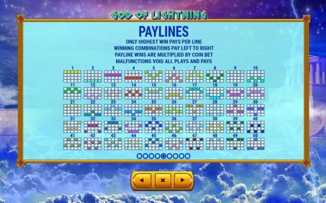 Paylines 1-50