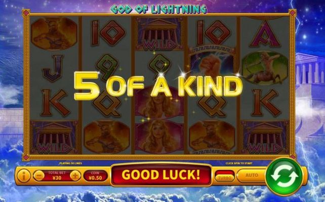 A winning Five of a Kind