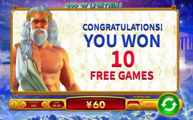 10 Free Spins Awarded