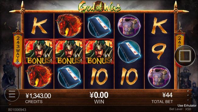 Scatter win triggers the free spins feature