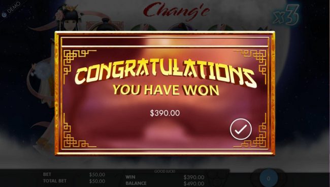 Free Spins feature pays out a total of 390.00