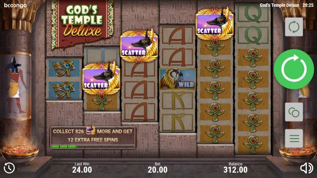 Scatter win triggers the free spins feature