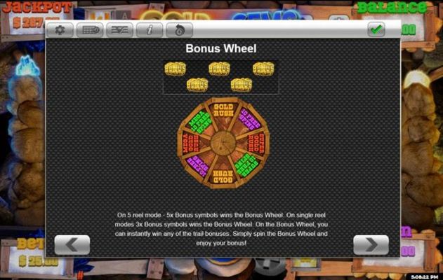Bonus Wheel Game Rules