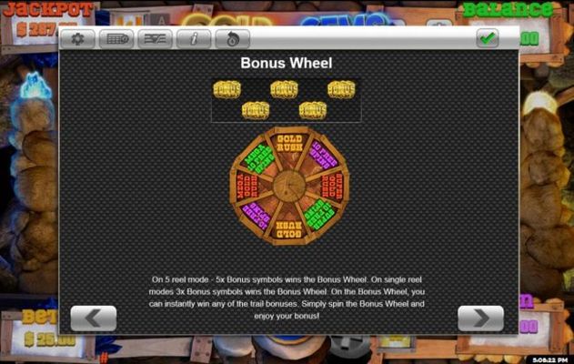 Bonus Wheel Game Rules