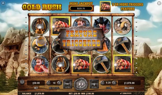 Scatter win triggers the free spins feature