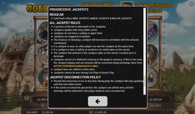 Progressive Jackpot Rules