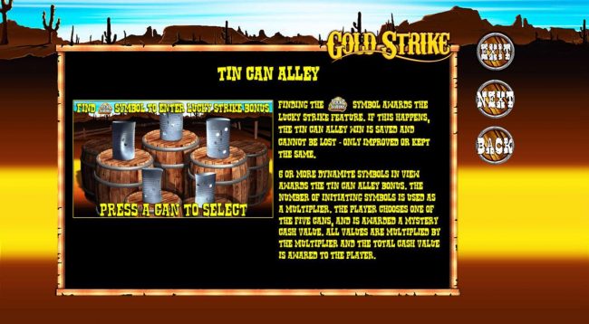 Tin Can Alley Rules