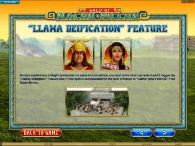 Llama Deification feature rules