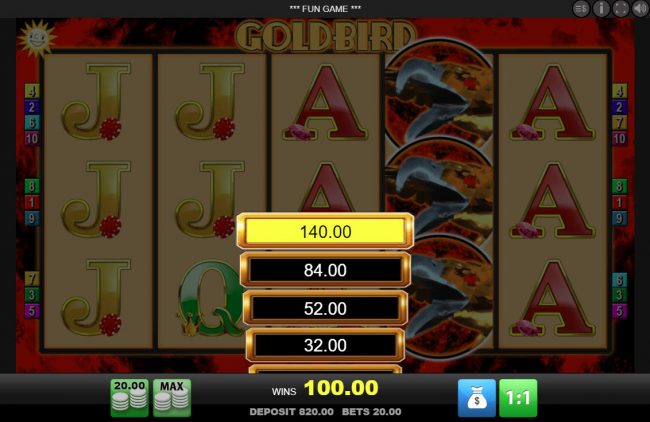 Ladder Gamble Feature Game Board