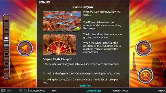 Cash Canyon Rules