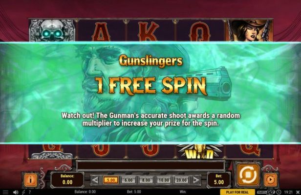 Gunslinger Free Spin Bonus