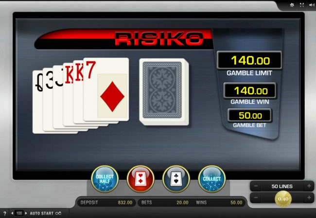 Red or Black Gamble feature