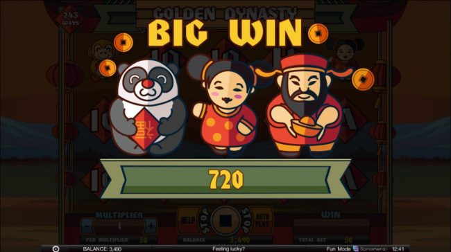 A 720 coin Big Win!