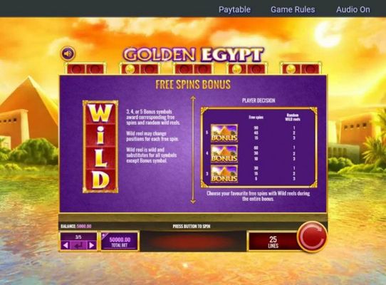 Free Spins Bonus Game Rules