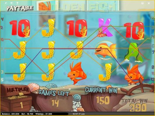 Multiple winning paylines triggered during the Free Games bonus feature.