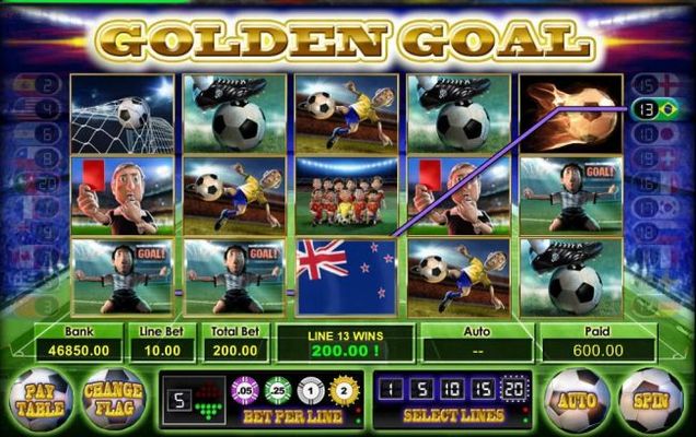 Winning paylines trigger a 600 payout
