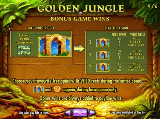 Three or more golden archways triggers free spins
