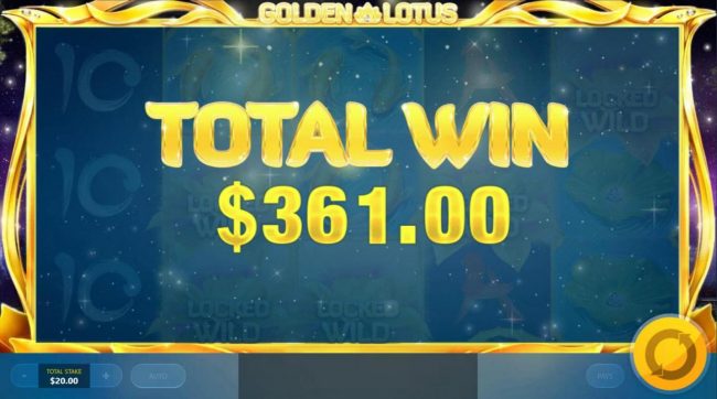 Total Free Spins payout 361.00