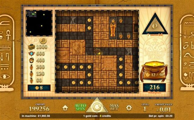 Chambers of Treasures Bonus Game Board