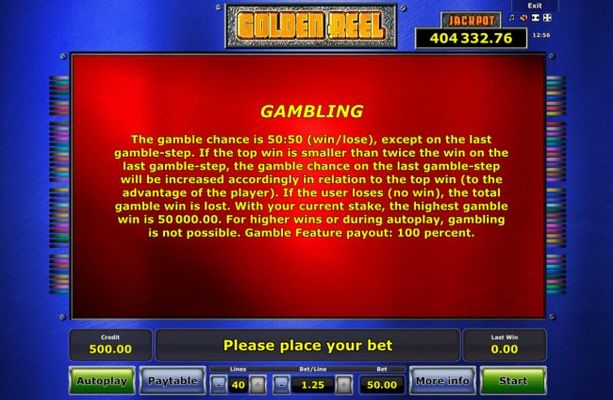 Gamble Feature Rules