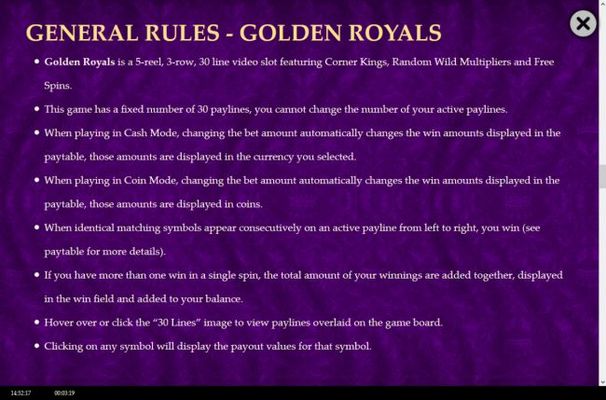 General Game Rules