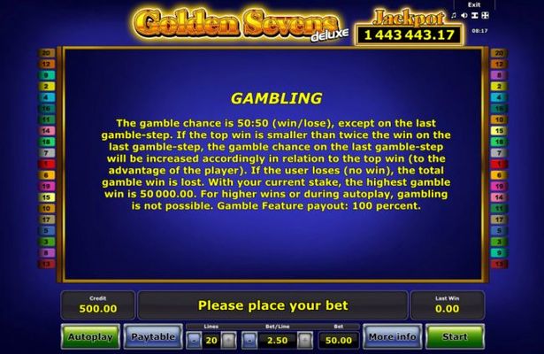 Gamble Feature Rules