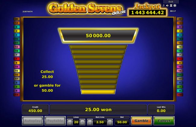 Ladder Gamble Feature Game Board