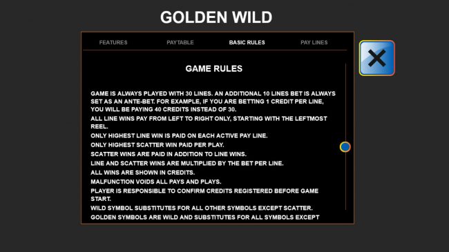 General Game Rules