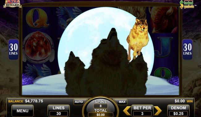Extra wilds are randomly added to the reels during the free spins feature