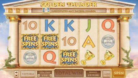 free spins feature triggered
