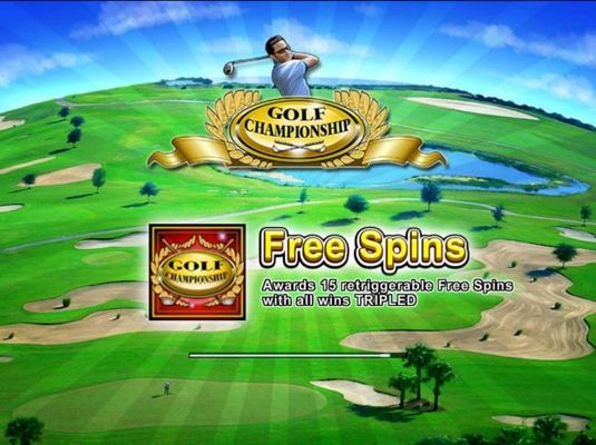 Game features include: Free Spins! Golf Championship scatter symbol awards 15 retriggerable Free Spins with all wins tripled.