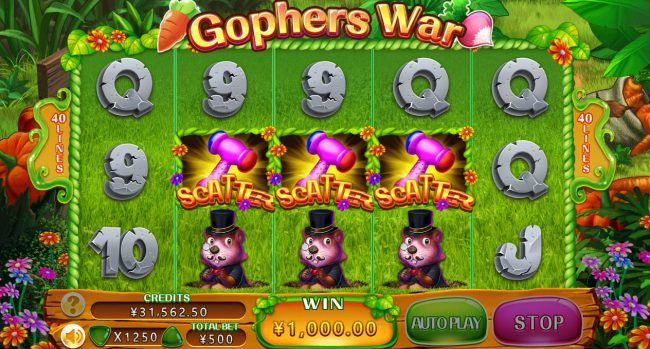 Scatter win triggers the free spins feature