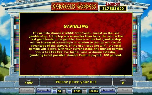 Gamble Feature Rules