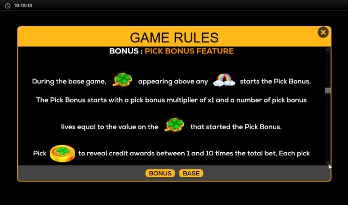 Pick Bonus Feature