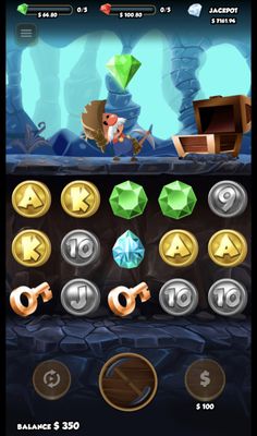 Collect keys to open treasure chest for instant win