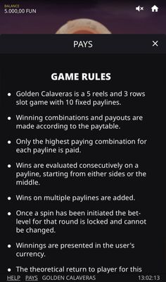 General Game Rules