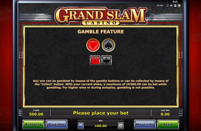 Gamble Feature Rules