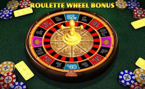 roulette wheel bonus feature game board