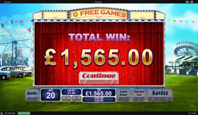 Total Free Spins Payout