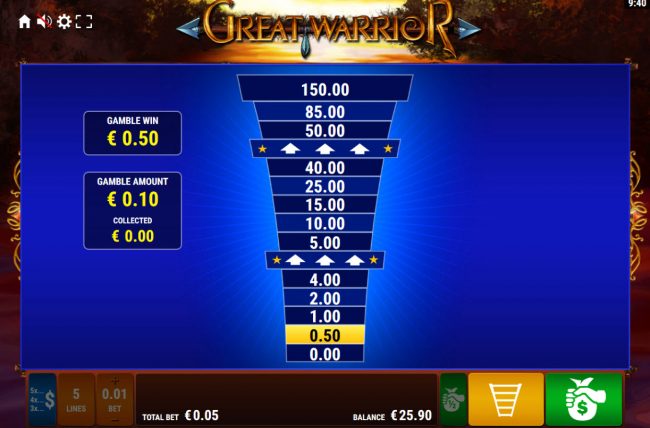 Ladder Gamble Feature Game Board