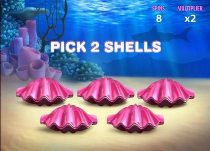 pick two shells to determine your prize