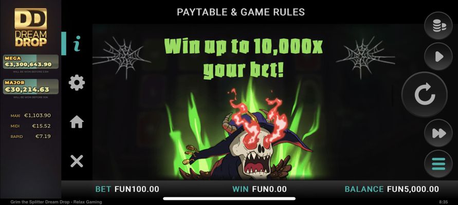 Win up to 10,000X Your Bet