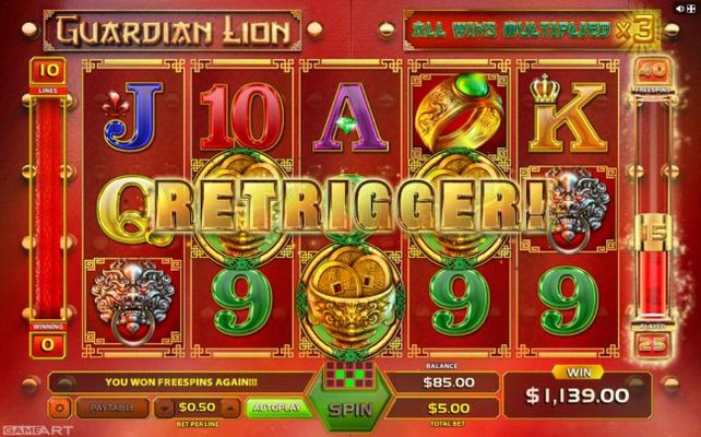 Free Spins Retriggered