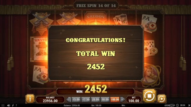 Total Free Spins Payout