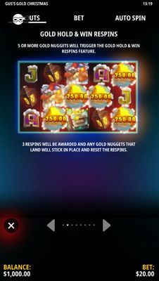 Hold and Win Feature