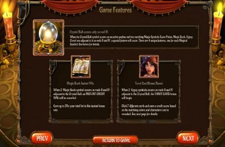 game features continued